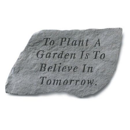 KAY BERRY INC Kay Berry- Inc. 64920 To Plant A Garden Is To Believe In Tomorrow - Garden Accent - 14 Inches x 9 Inches 64920